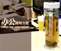双层耐热玻璃商务杯