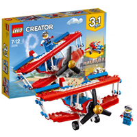LEGO/乐高 玩具 创意百变组 Creator 7岁-12岁 超胆侠特技飞机 31076 积木LEGO
